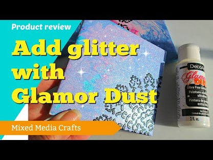 Glamour Dust Glitter Paint Ice Crystal / Pintura con Purpurina Translúcido Acrìlicos DecoArt