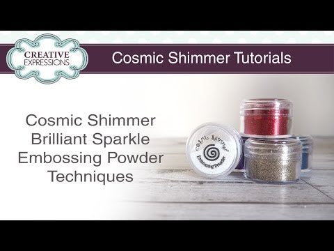 Cosmic Shimmer Embossing Powder Trio Detail / Trío de Polvos de Relieve Básicos Descontinuado Creative Expressions