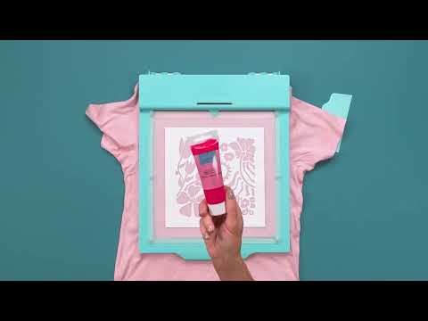 Vinyl Print Press Screen Print Ink / Tinta de Serigrafía Cyan Impresiòn con Prensa We R Memory Keepers