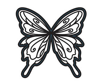 Stained Glass Butterfly Die / Suaje Mariposa Descontinuado Darice