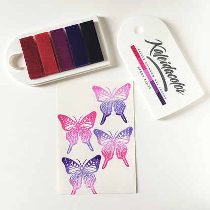 Rainbow Dye Ink Pad Berry Blaze / Cojin de Tinta Colorante Resistente a la Decoloración Descontinuado Kaleidacolor