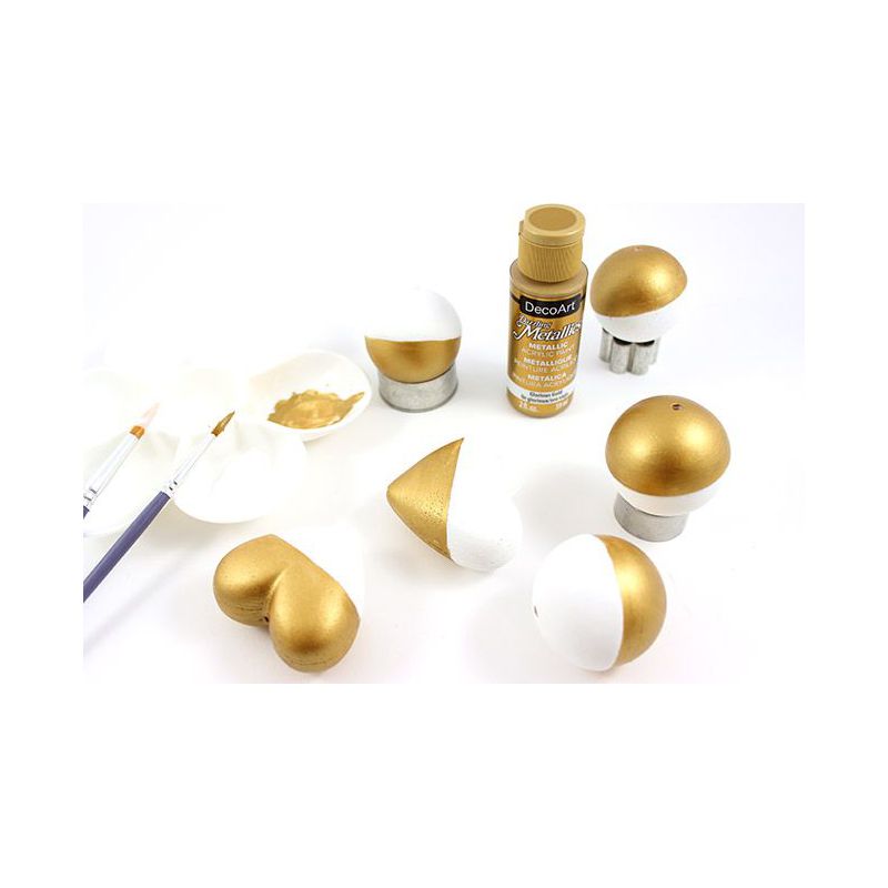 Dazzling Metallics Acrylic Paint / Pintura Acrílica 6 Colores Deslumbrantes Descontinuado DecoArt