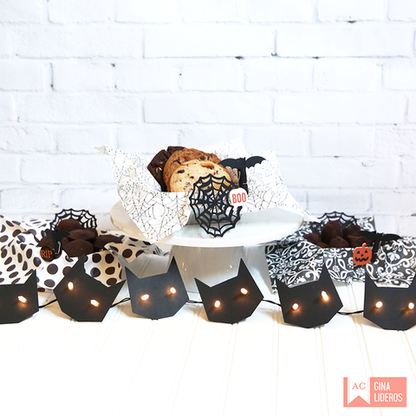 Halloween Light Strand Cat / Tira de Gatos Halloween Descontinuado American Crafts