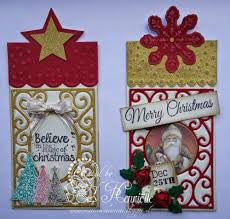 Suaje de Corte de Marco Decorativo / Decorative Rectangle with Oval Frame die Dados de Corte / Suajes / Troqueles Joy Crafts