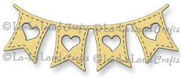Suaje de corte de Banderines / Die Pennants Descontinuado La-La Land Crafts