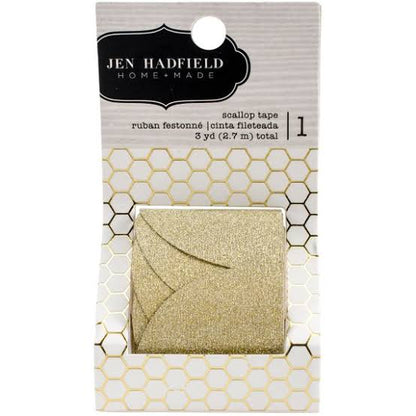 Gold Scallop Tape / Cinta Dorada con Brillitos de Escalopa Descontinuado JEN HADFIELD