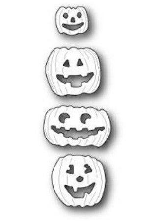Jolly Jack O Lanterns Die Pumpkin / Suaje de Corte calabazas Halloween Descontinuado Memory Box