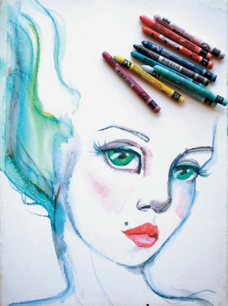 Aqua Pastels / Crayones Pastel Acuarelables Colores y Plumones Jane Davenport