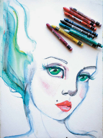 Aqua Pastels / Crayones Pastel Acuarelables Colores y Plumones Jane Davenport