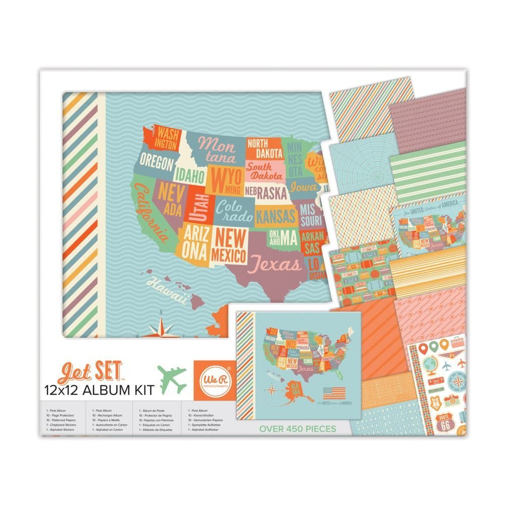 Jet Set Album Kit / Album para Viajes Albumes We R Memory Keepers
