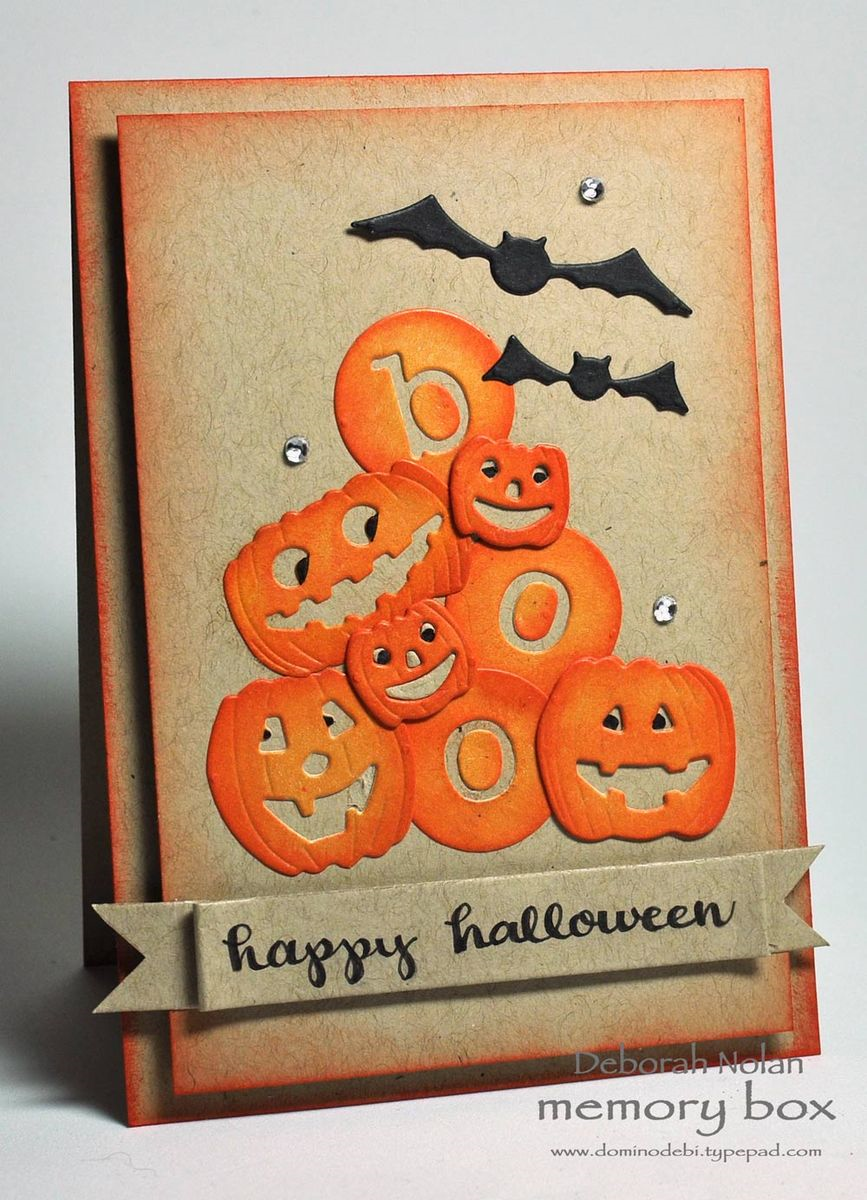 Jolly Jack O Lanterns Die Pumpkin / Suaje de Corte calabazas Halloween Descontinuado Memory Box