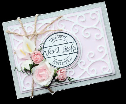 Suaje de corte de Marco Decorativo / Rectangle with round frame Die Dados de Corte / Suajes / Troqueles Joy Crafts