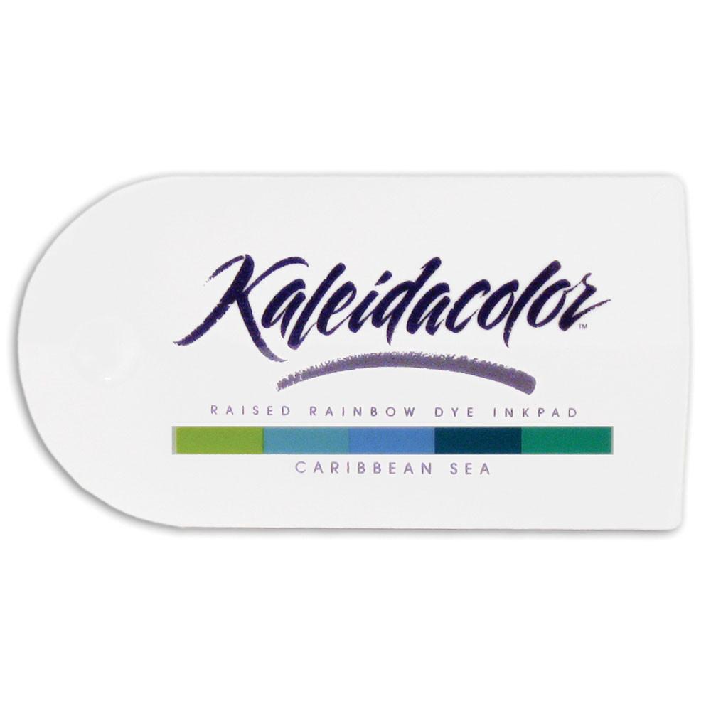 Rainbow Dye Ink Pad Caribbean Sea/ Cojin de Tinta Colorante Resistente a la Decoloración Tintas Kaleidacolor