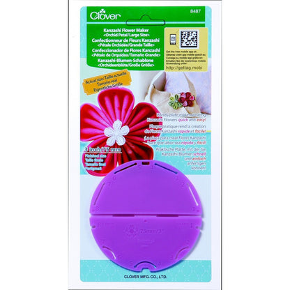 Plantilla para hacer flores de tela / Kanzashi Orchid petal large DESCONTINUADO Clover