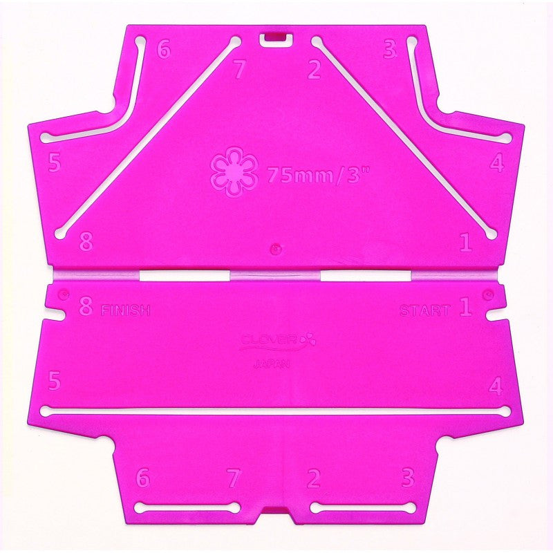Plantilla para hacer flores de tela / Kanzashi Round petal large Descontinuado Clover