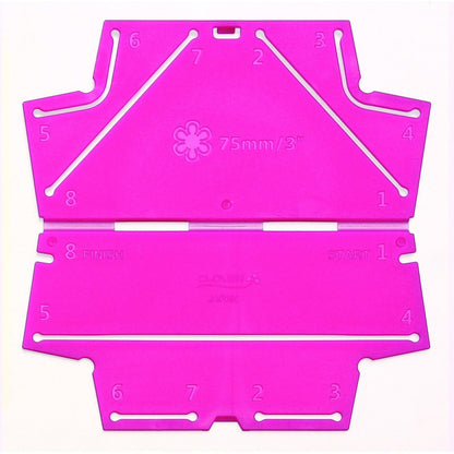 Plantilla para hacer flores de tela / Kanzashi Round petal large Descontinuado Clover