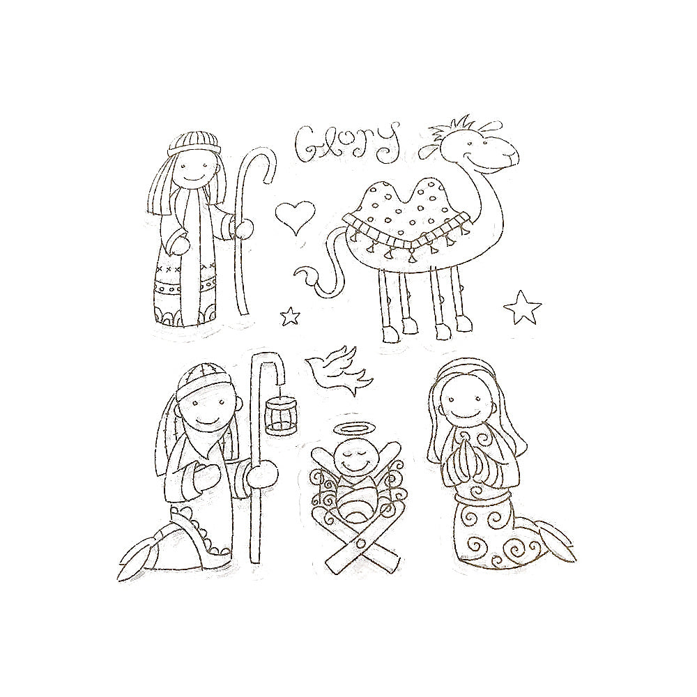 Christmas Play Stamps / Sellos de Navidad Reyes Magos Descontinuado Recollections