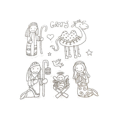 Christmas Play Stamps / Sellos de Navidad Reyes Magos Descontinuado Recollections