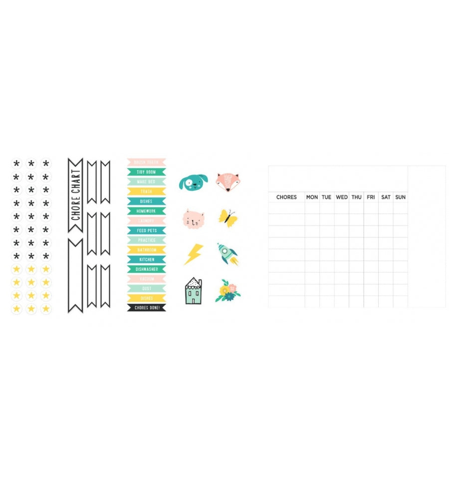 Magnet Studio Collection Magnet Board Kits Chore Chart / Tablero Magnético para Tareas 40.5 x 50.8 cm Descontinuado Maggie Holmes