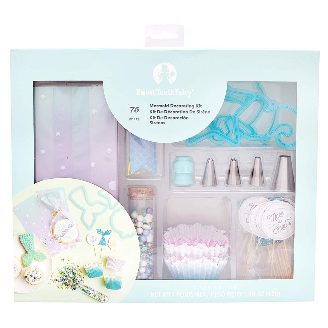 Mermaid Decorating Kit / Set Para Hacer y Decorar Galletas de Sirena Repostería Sweet Tooth Fairy