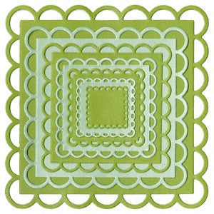 Suaje de Corte de Cuadro con Encaje / Nesting Lace Squares Descontinuado LifeStyle Crafts