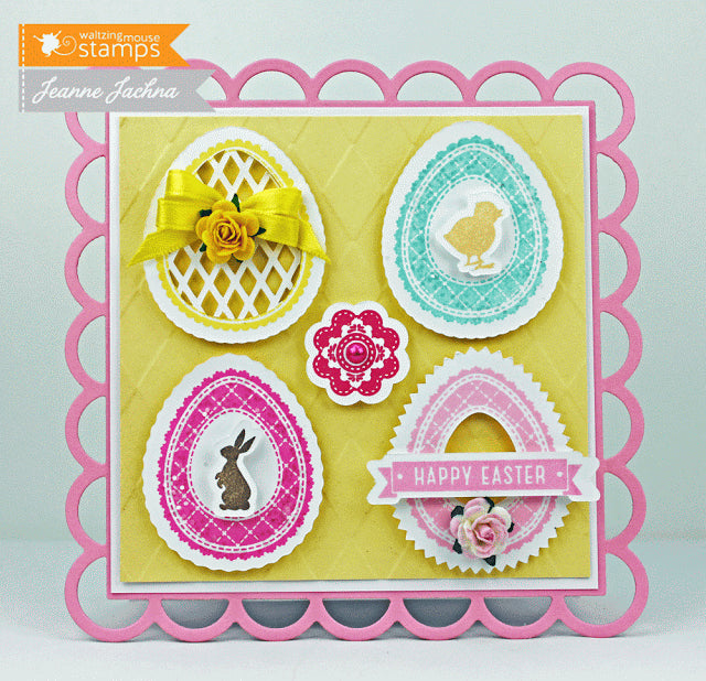 Suaje de Corte de Cuadro con Encaje / Nesting Lace Squares Descontinuado LifeStyle Crafts