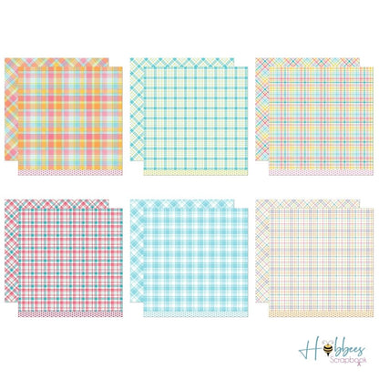 Perfectly Plaid Remix Petite Paper Pad 6" / Block de Papel Tartán 6"  Lawn Fawn