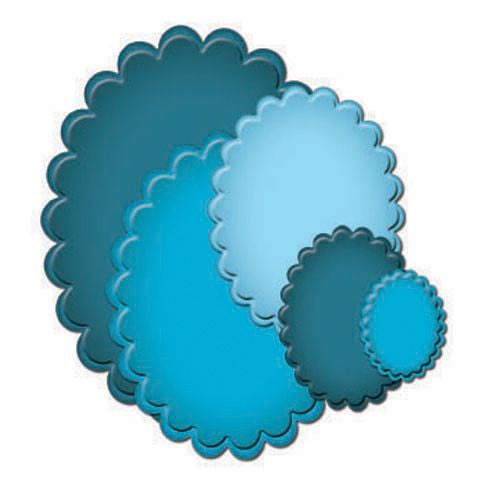 Suaje de Corte de Ovalos Escalopados / Classic Scalloped Ovals Descontinuado Spellbinders