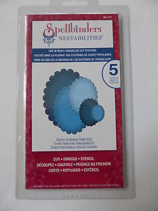 Suaje de Corte de Ovalos Escalopados / Classic Scalloped Ovals Descontinuado Spellbinders