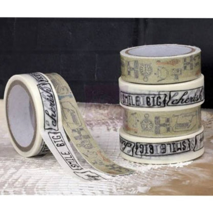 Washi &amp; Fabric Lifetime / Cinta Adhesiva Tiempo Vintage Descontinuado Prima Marketing