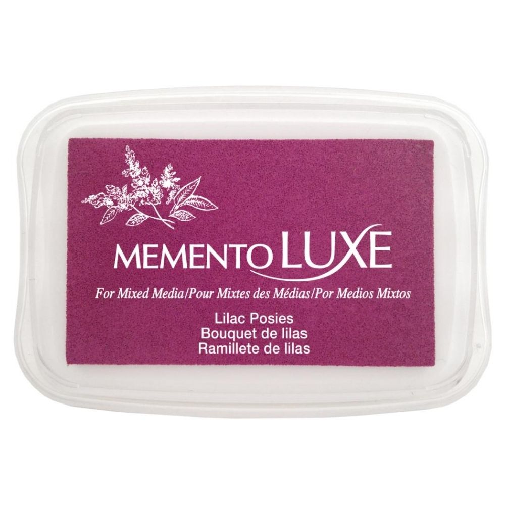 Lilac Posies Memento Lux / CojÃn de Tinta para Sellos Morado Tintas TSUKINEKO