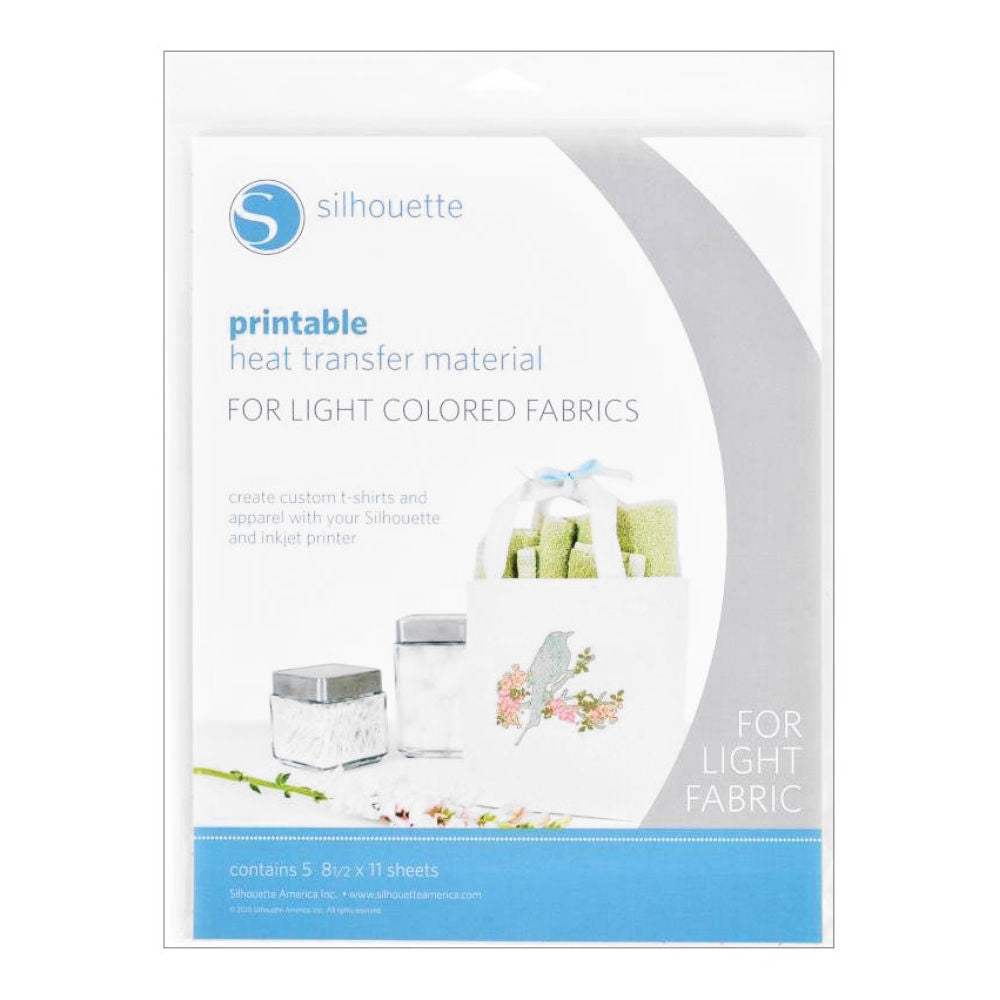 Light Fabric Printable Heat Transfer / Hojas Termo-transferibles Imprimibles Acetato y Especializados Silhouette