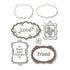Love Messages Dies & Stamps / Set de Suajes y Sellos Palabras de Amor Descontinuado Sizzix