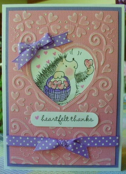Embossing Plus He Love Me / Folder de Corte y Grabado Marco de Corazon Descontinuado Cuttlebug