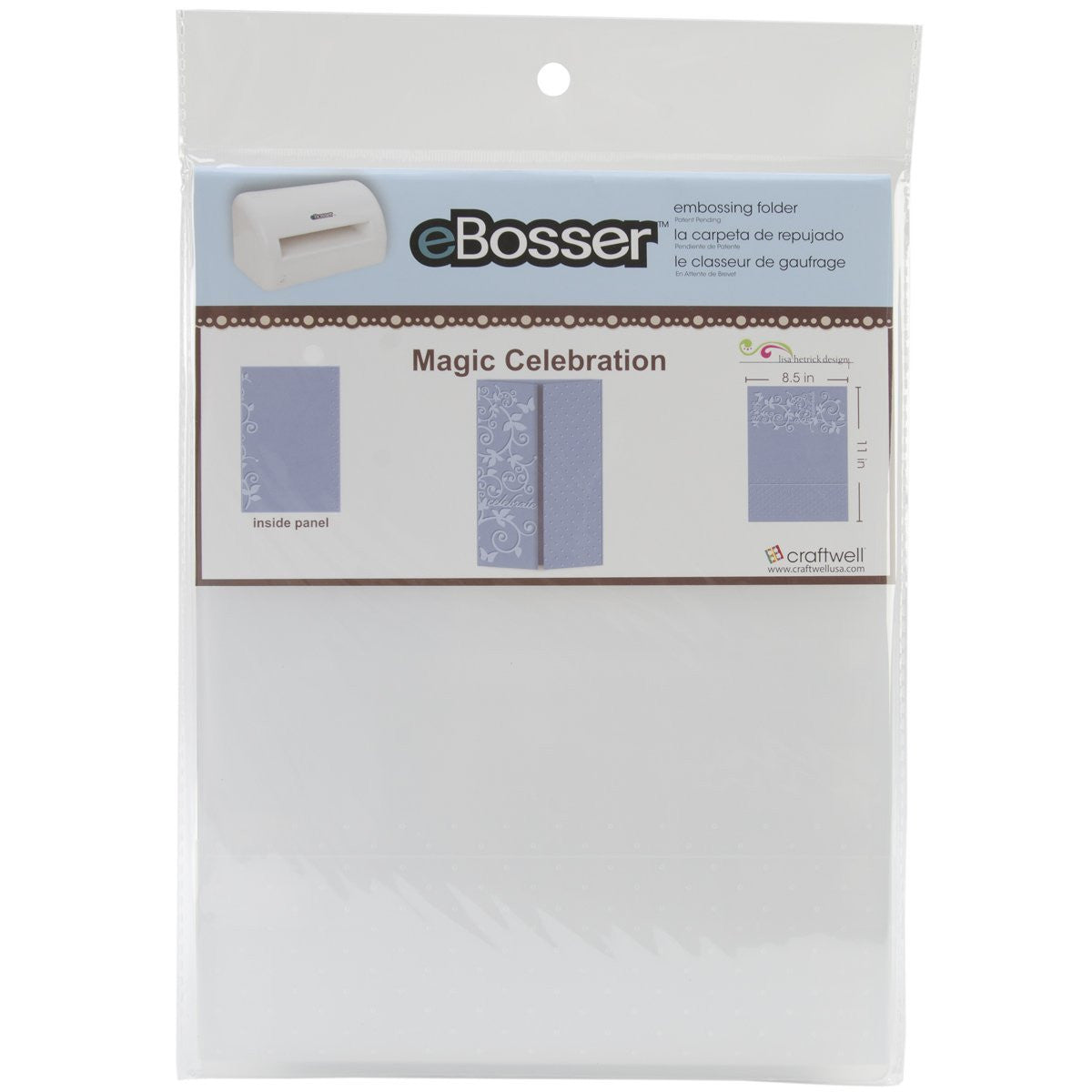 Plus Magic Celebration Embossing Folder / Folder de Grabado Mágica Celebración Descontinuado Craftwell