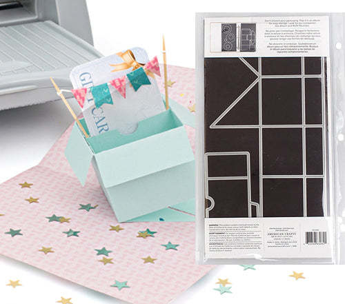 Pop up Gift Box Die  / Suaje de Caja de Regalo Explosiva Descontinuado We R Makers
