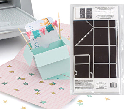Pop up Gift Box Die  / Suaje de Caja de Regalo Explosiva Descontinuado We R Makers