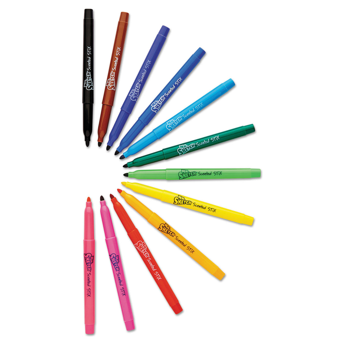 Mr.Sketch Scented Watercolor Marker Stix Set / Set de 10 Marcadores Acuarelables con Olor Marcadores &amp; Plumones Mr. Sketch