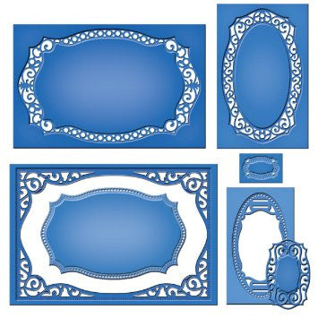 Suaje de Corte de Marco Elegante / Majestic Labels Twenty Five Descontinuado Spellbinders