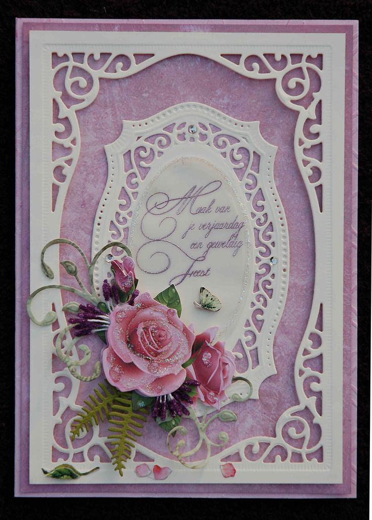 Suaje de Corte de Marco Elegante / Majestic Labels Twenty Five Descontinuado Spellbinders