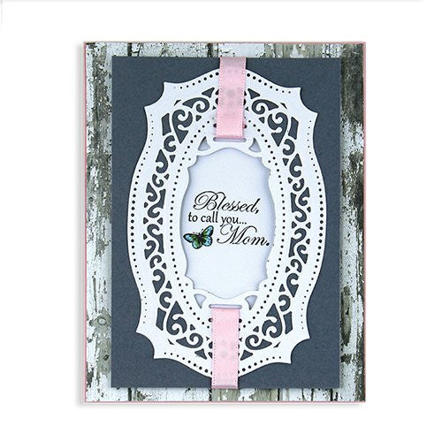 Suaje de Corte de Marco Elegante / Majestic Labels Twenty Five Descontinuado Spellbinders