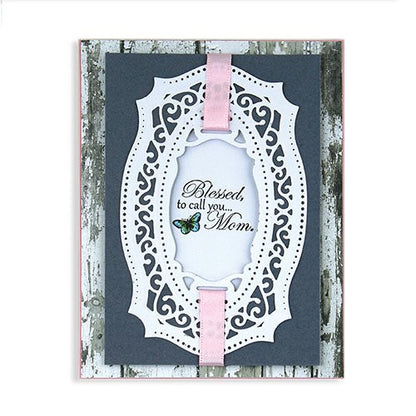 Suaje de Corte de Marco Elegante / Majestic Labels Twenty Five Descontinuado Spellbinders
