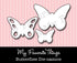 Suaje de Corte de 3 Mariposas / Butterflies Descontinuado Die Namics