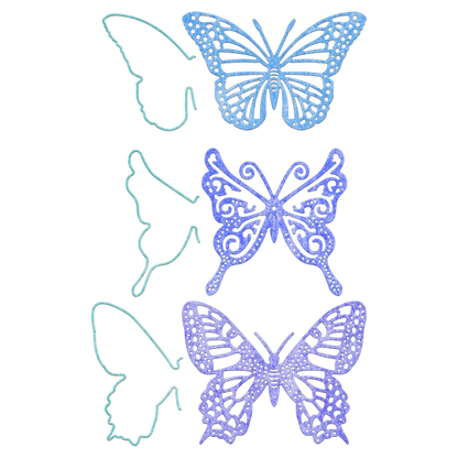 Suaje de Corte de Mariposa Exotica / Small Exotic Butterflies 2 Descontinuado Cheery Lynn Designs