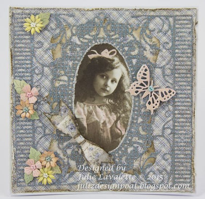 Suaje de mariposa con fondo liso / Small Exotic Butterflies 