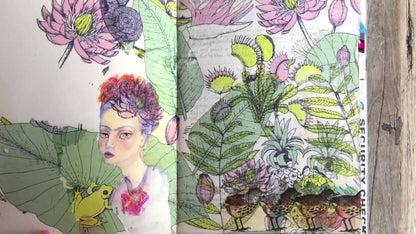 Journal Printed Girl / Diario Creativo Descontinuado Jane Davenport