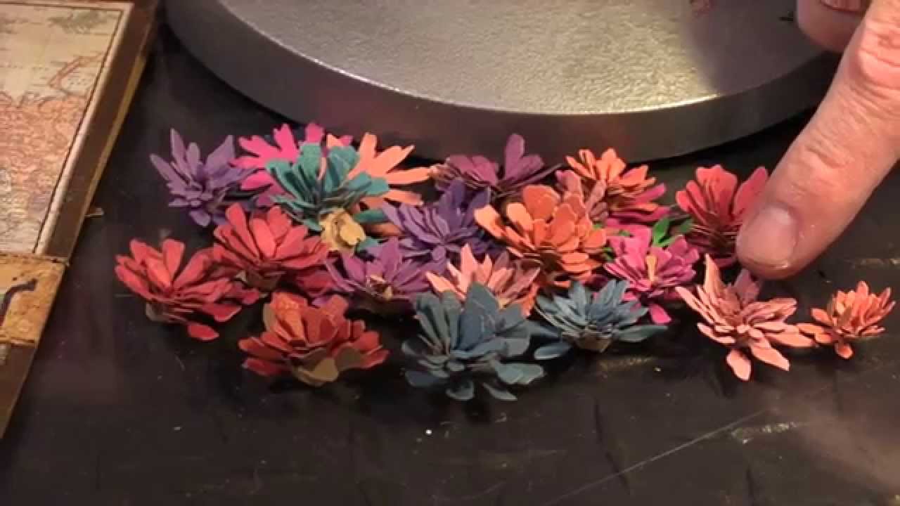Tim Holtz Thinlits Die Tiny Tattered Florals / 15 Suajes de Flores y Herramienta para Filigrana Descontinuado Sizzix