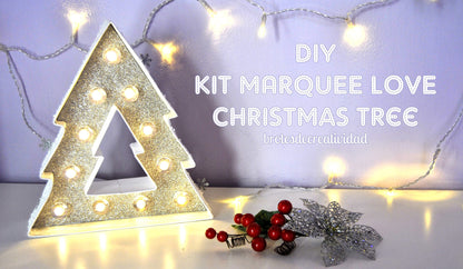 Marquee Light Kit Christmas Tree / Figura de Arbol de Navidad con Luces Descontinuado Heidi Swapp