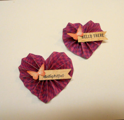 Flower Die Rosette Hearts Template / Suaje de Roseta de Corazón Descontinuado Waffle Flower
