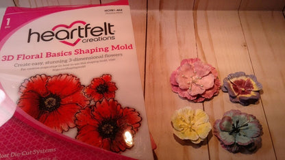 3D Floral Basics Shaping Mold / Moldes para formar flores en 3D Descontinuado Heartfelt Creations